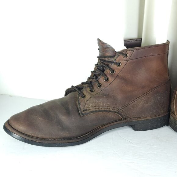 Red Wing Men\'s Merchant 8064 US10 Amber Brown Leather Lace-Up Boots BMade in USA main image 15